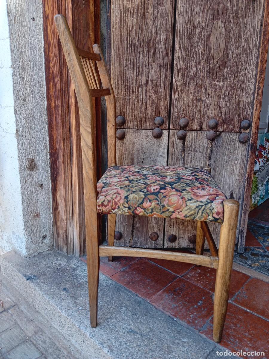Antig&uuml;edades: Silla de roble d&eacute;cada de los 50 - Foto 4