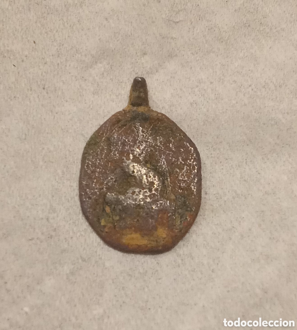 Antig&uuml;edades: MEDALLA RELIGIOSA DE BRONCE - Foto 2