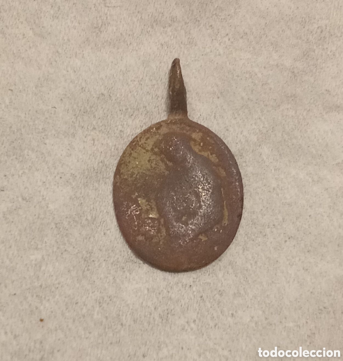 Antig&uuml;edades: Medalla religiosa de bronce - Foto 1