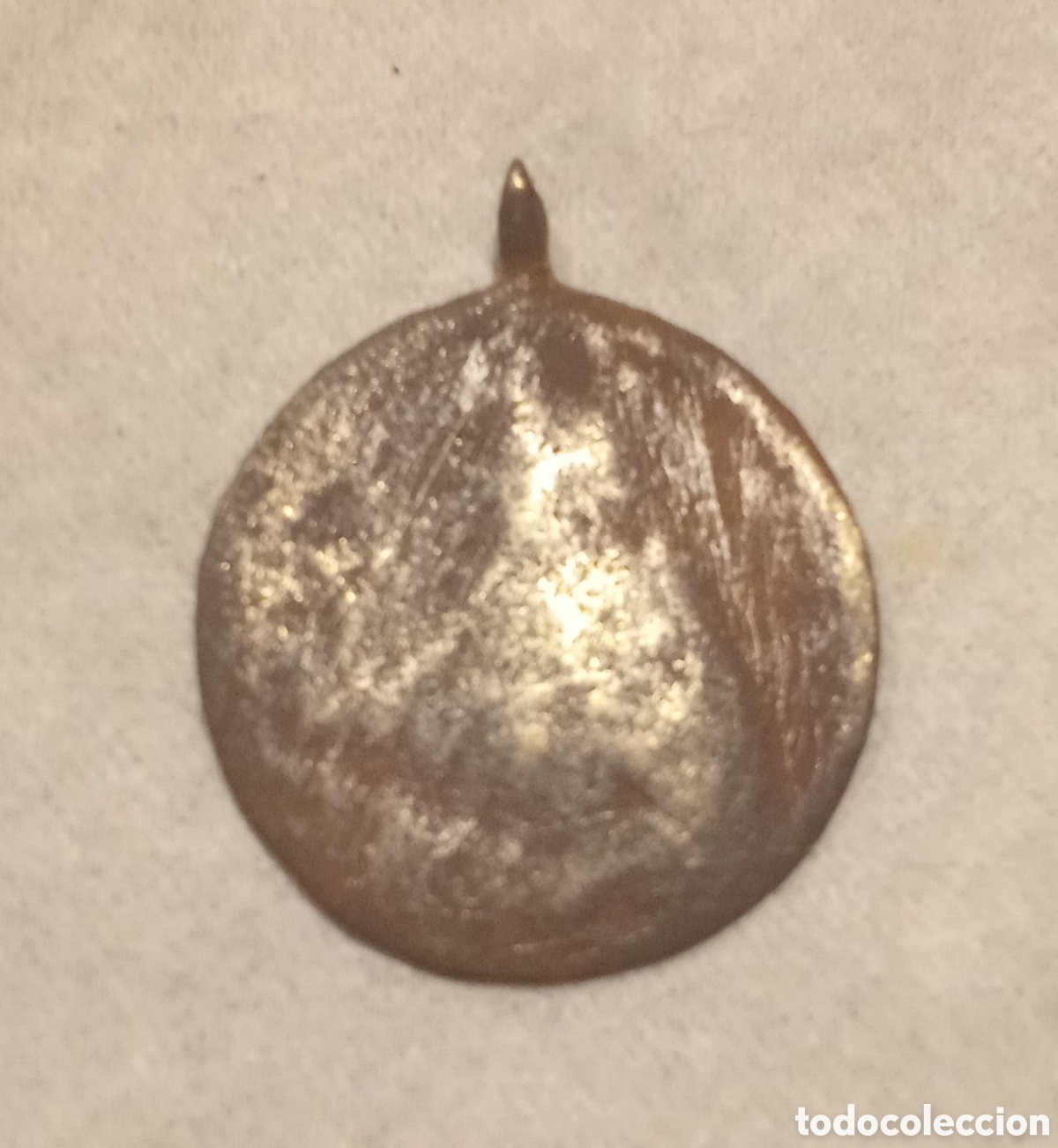 Antig&uuml;edades: Medalla de bronce religiosa - Foto 2