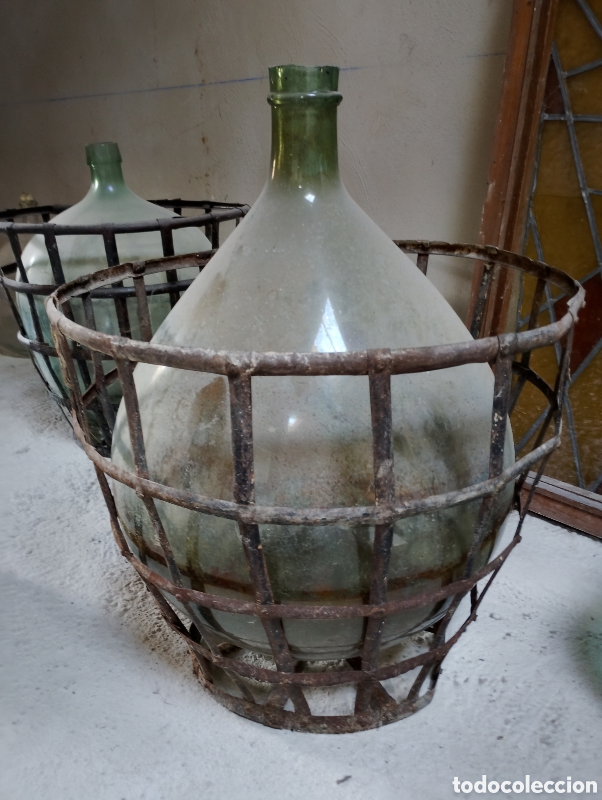 Antig&uuml;edades: DAMAJUANA GARRAFA CON JAULA - Foto 2