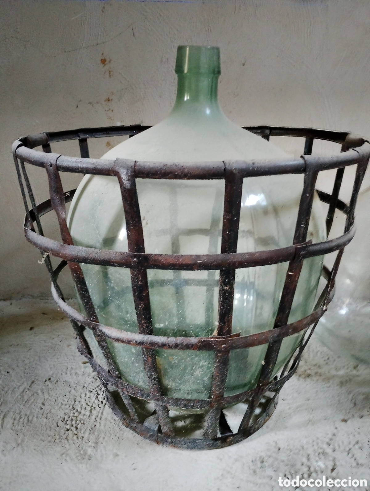 Antig&uuml;edades: DAMAJUANA GARRAFA CON JAULA - Foto 1