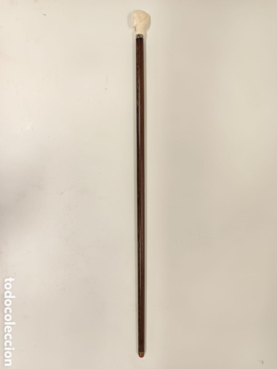 Antig&uuml;edades: Bast&oacute;n empu&ntilde;adura de marfl - Foto 2