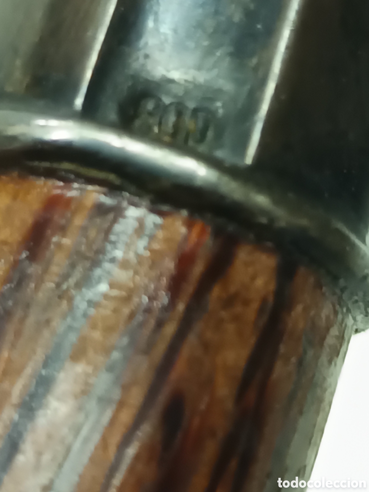 Antig&uuml;edades: Bast&oacute;n garra en cuerno y plata - Foto 12