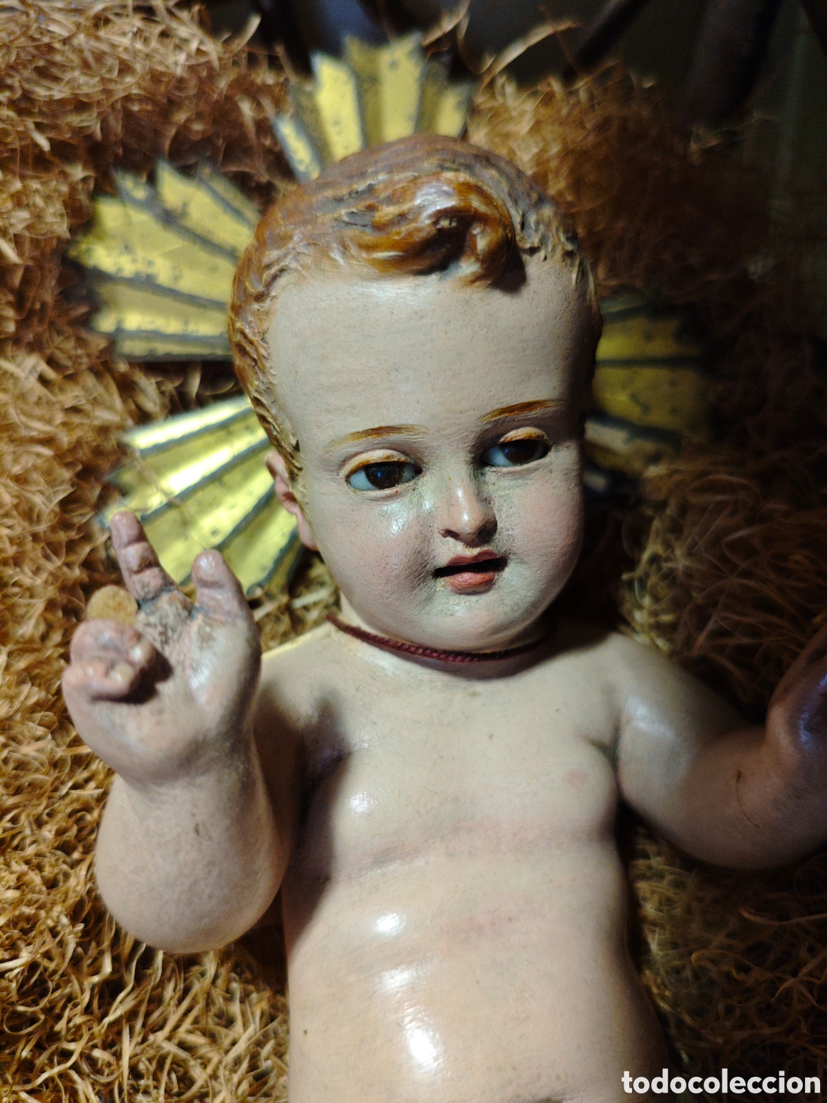 Antig&uuml;edades: Ni&ntilde;o Jes&uacute;s olot con sello - Foto 3