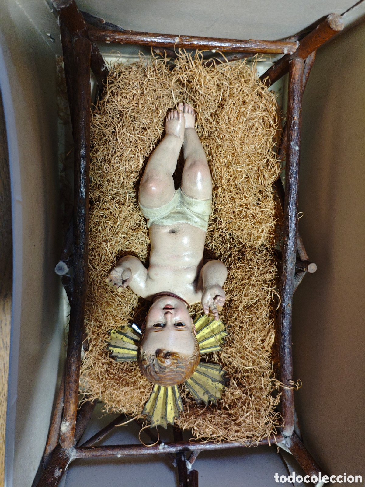 Antig&uuml;edades: Ni&ntilde;o Jes&uacute;s olot con sello - Foto 1
