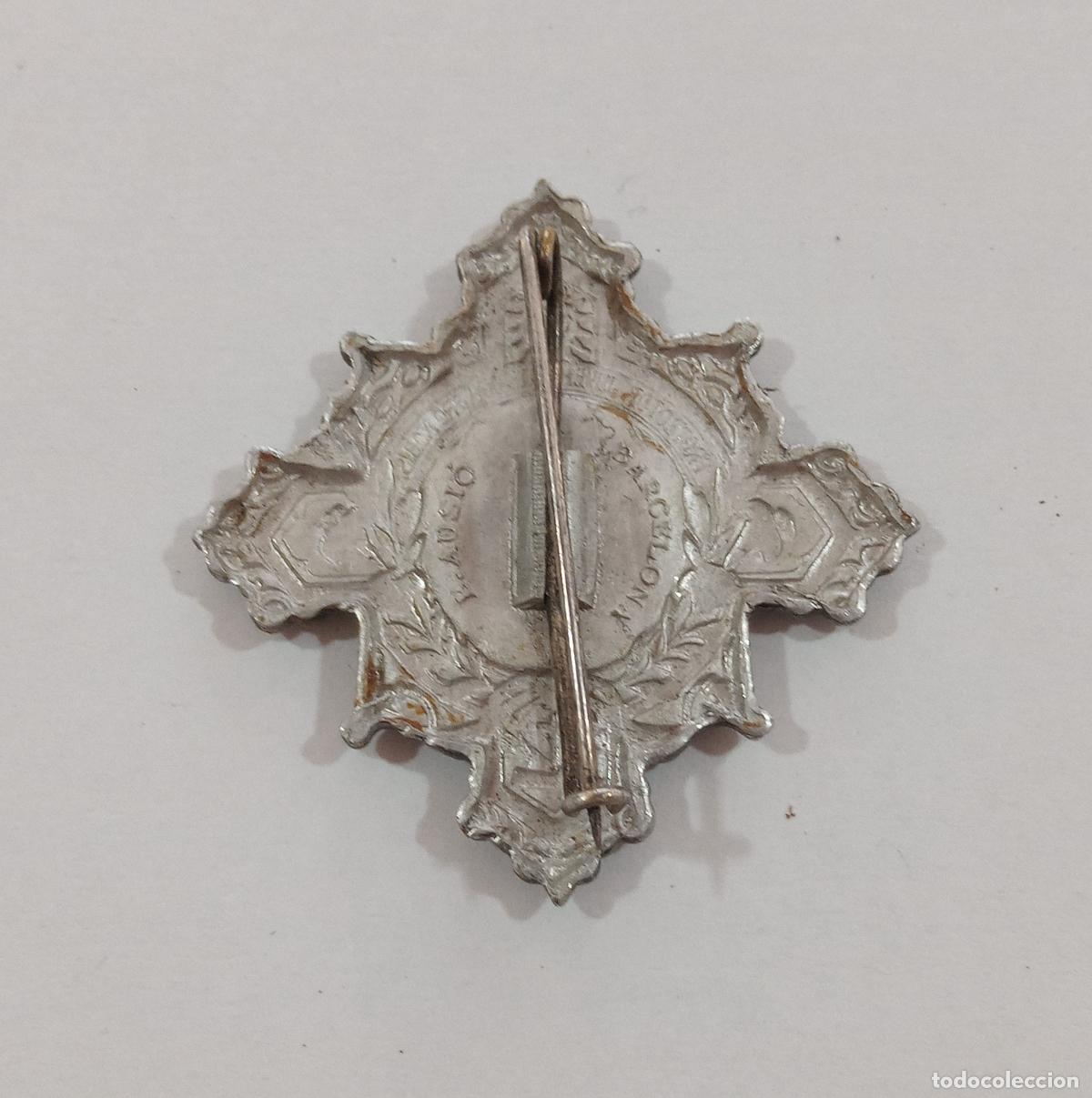 Antig&uuml;edades: BROCHE RELIGIOSO. PROTECTOR. ALUMINIO - Foto 2
