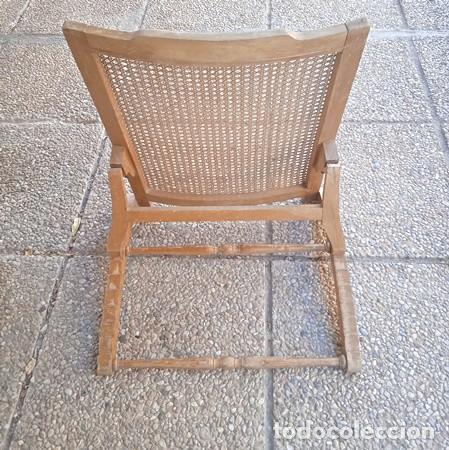 Antig&uuml;edades: Silla plegable antigua - Foto 3