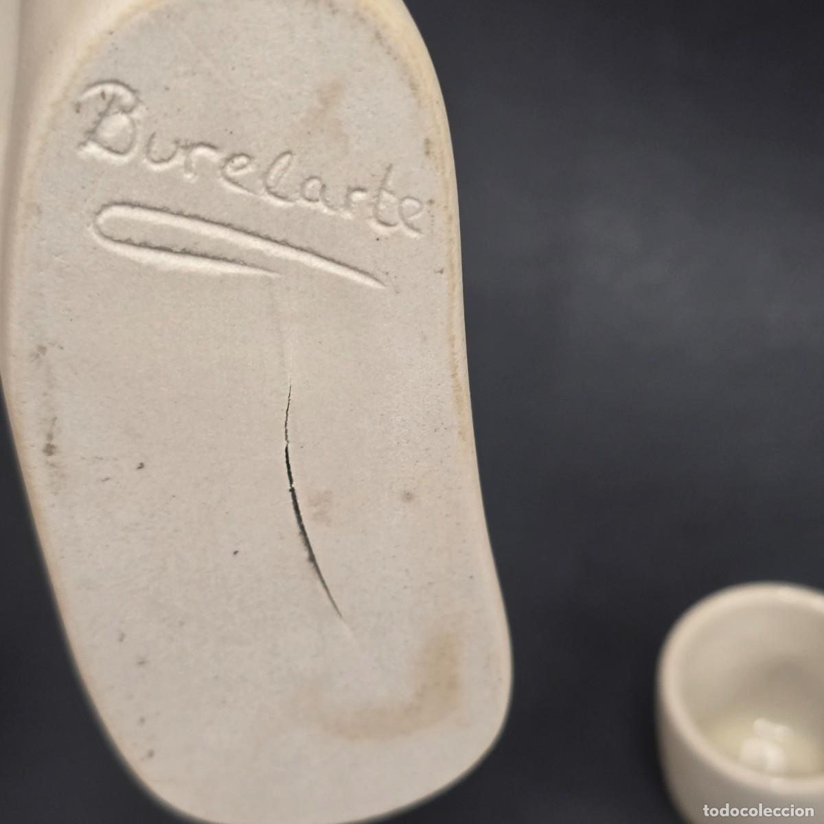 Antig&uuml;edades: Botella m&aacute;s vasos de chupito Burelarte - Foto 4