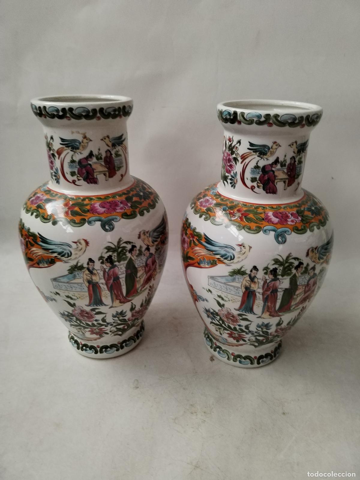 Antig&uuml;edades: pareja de jarrones chinos - Foto 3