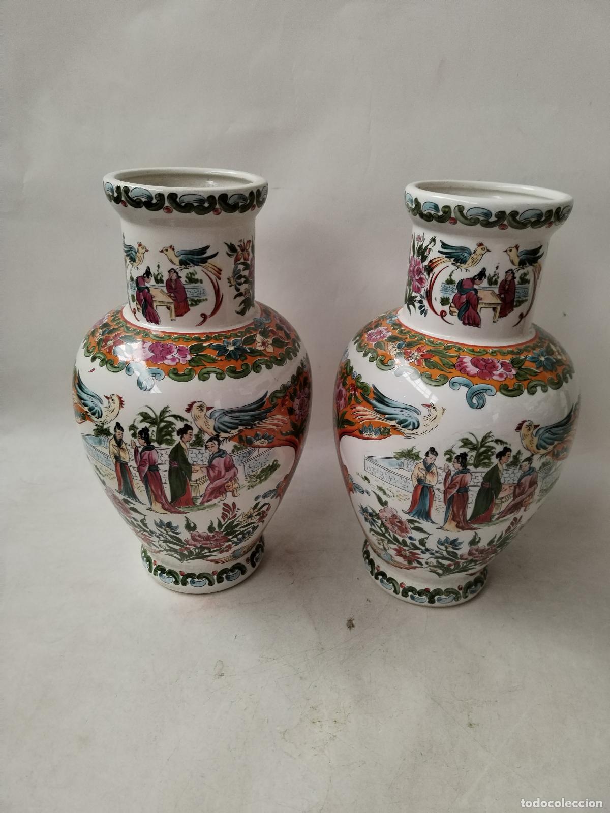 Antig&uuml;edades: pareja de jarrones chinos - Foto 7
