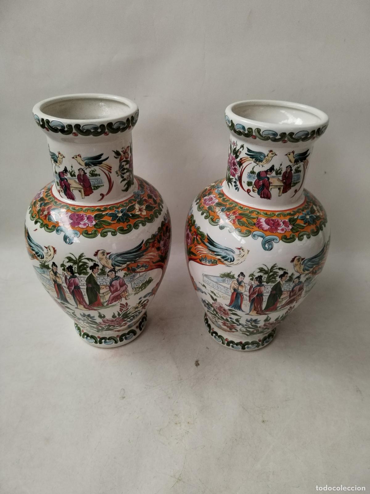 Antig&uuml;edades: pareja de jarrones chinos - Foto 8