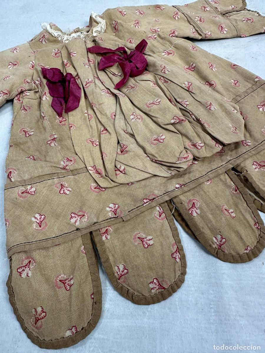Antig&uuml;edades: Antigua bata o vestido de beb&eacute;. Percal - Foto 6