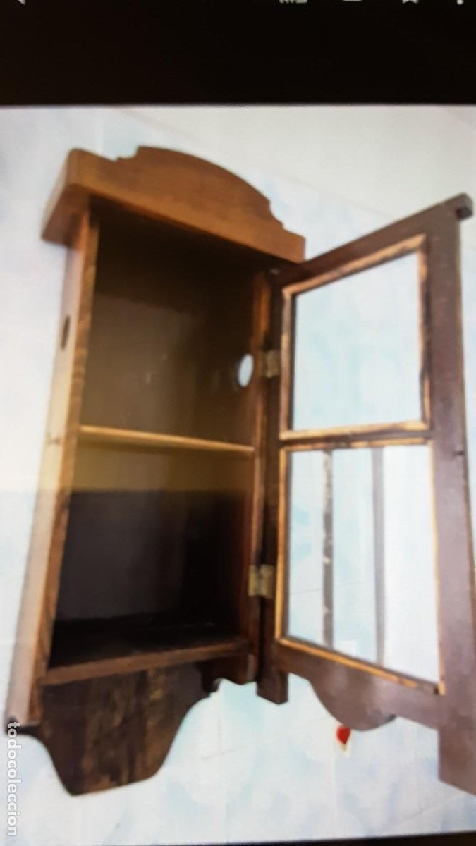 Antig&uuml;edades: Antiguo Mueble de reloj transformado a Vitrina expositor - Foto 3