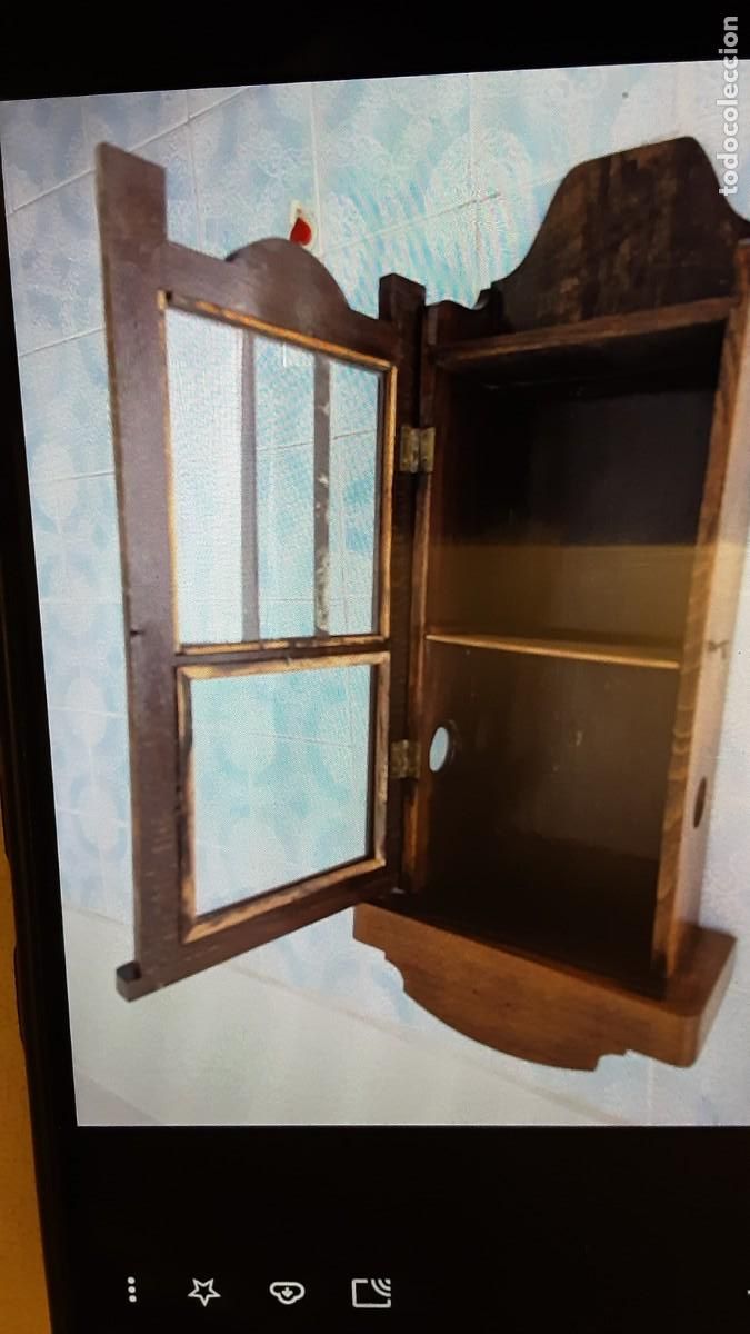 Antig&uuml;edades: Antiguo Mueble de reloj transformado a Vitrina expositor - Foto 4
