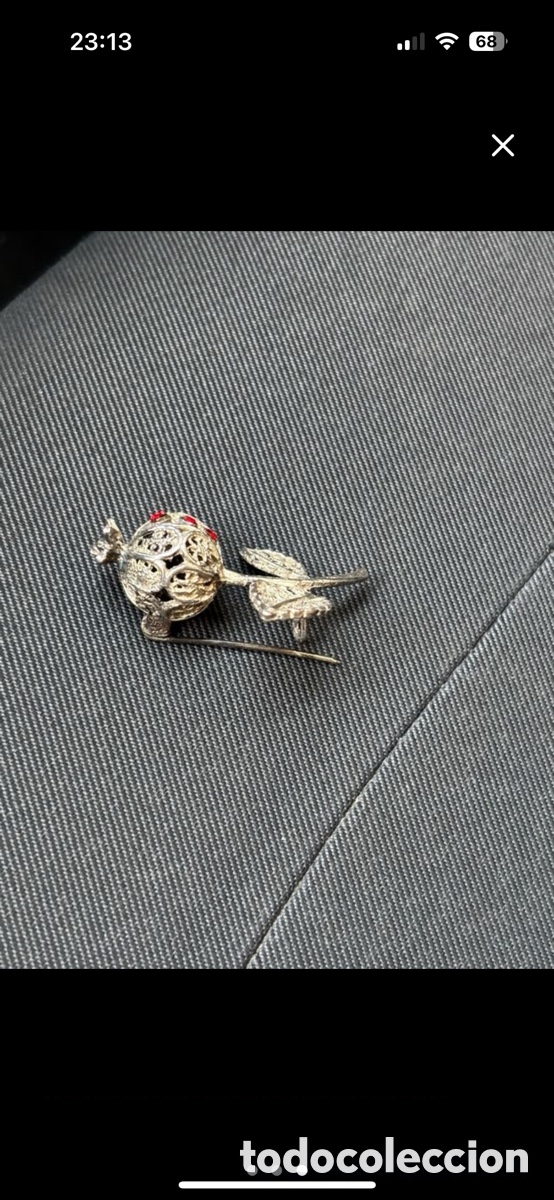 Antig&uuml;edades: Broche granada plata - Foto 2
