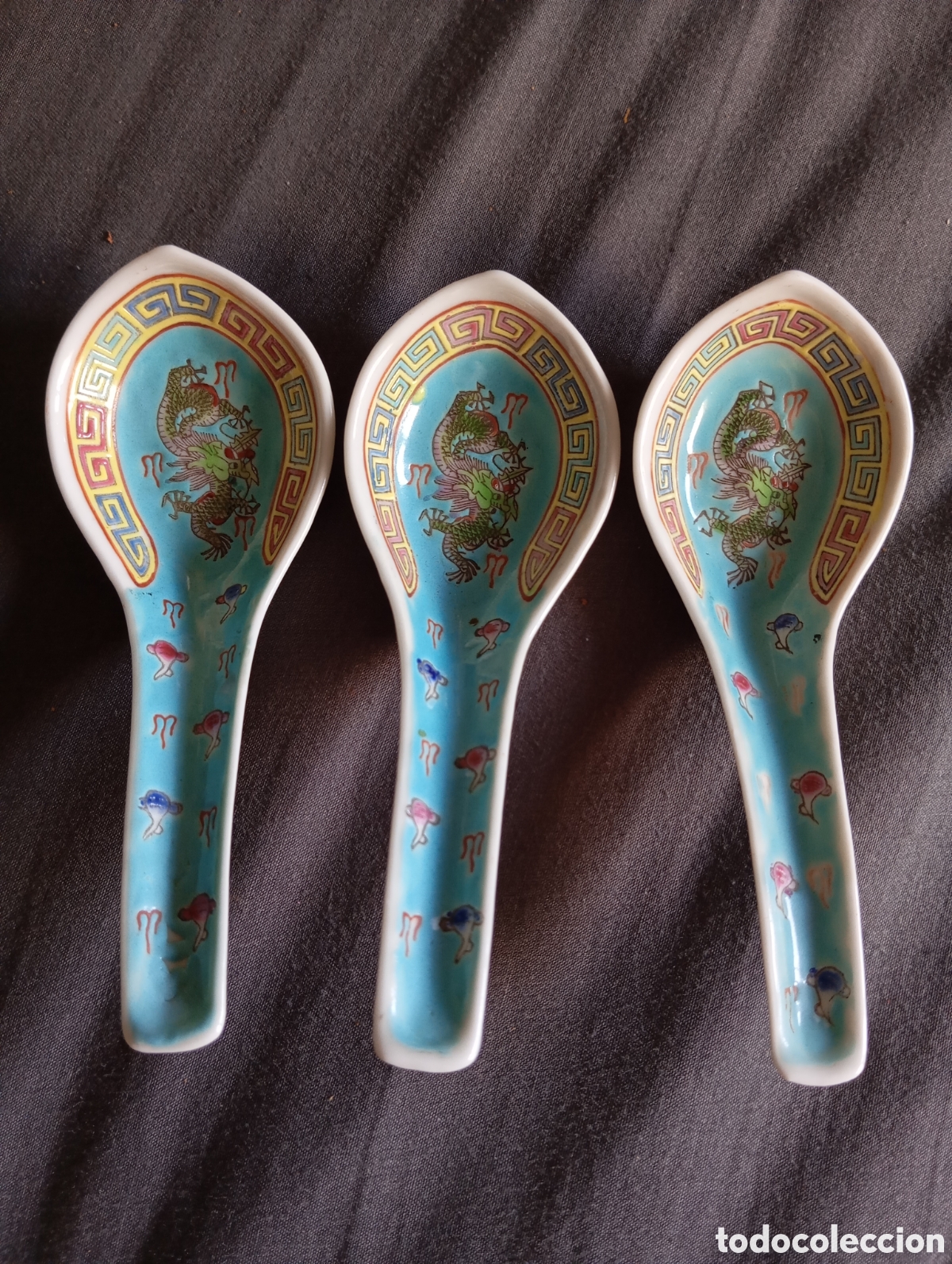 Antig&uuml;edades: Cucharas de porcelana china - Foto 1
