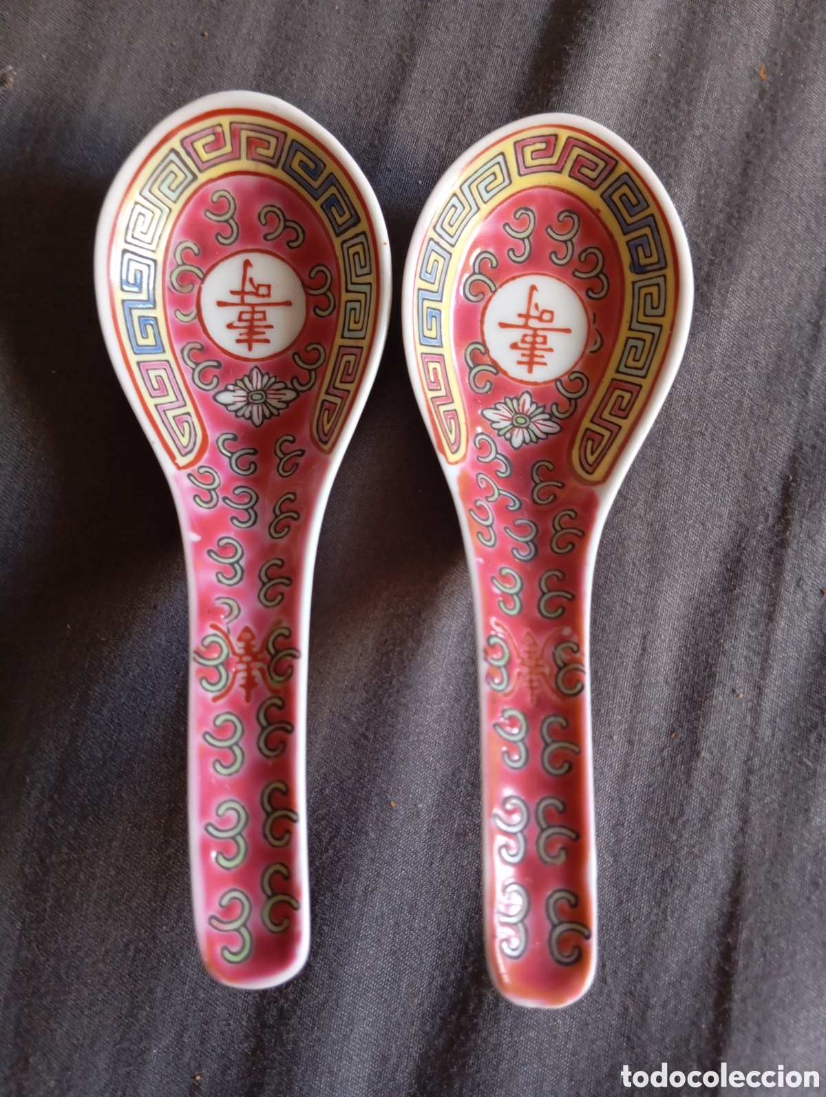 Antig&uuml;edades: Cucharas de porcelana china - Foto 1