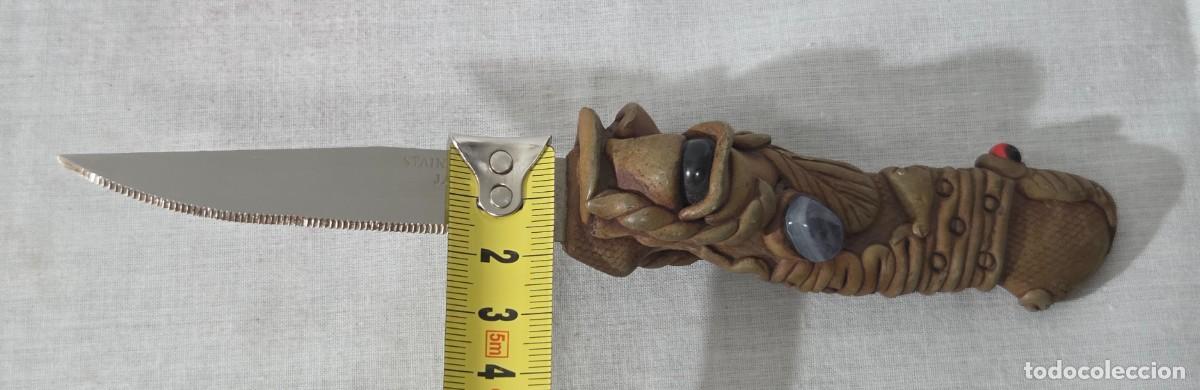 Antig&uuml;edades: Cuchillo japones en resina y agata - Foto 11
