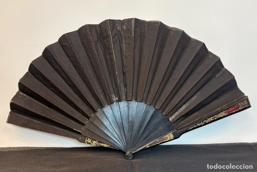 Antig&uuml;edades: Antiguo Abanico Madera y Seda - Foto 6