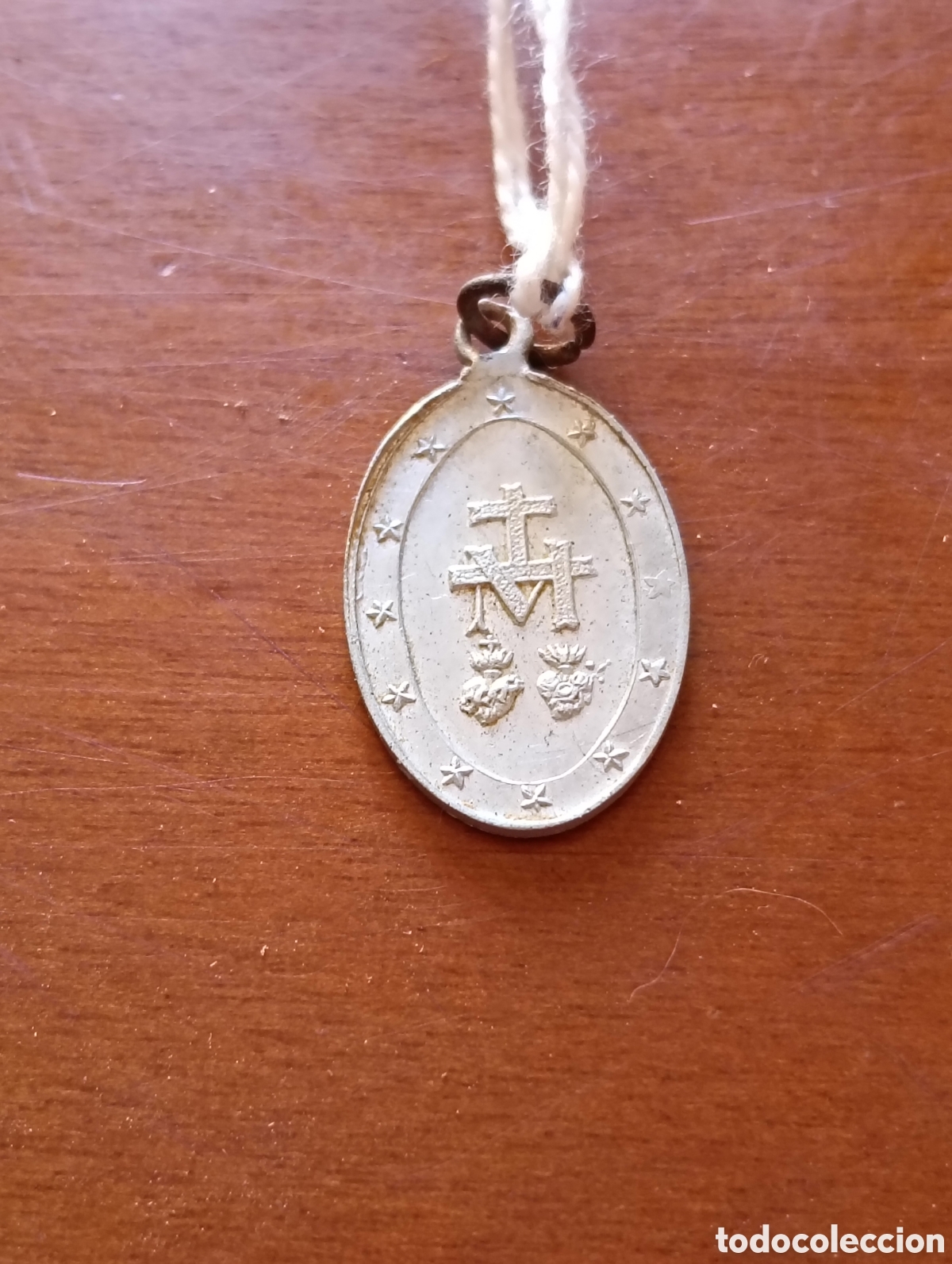 Antig&uuml;edades: Medalla de la Virgen de la Concepci&oacute;n en aluminio - Foto 2