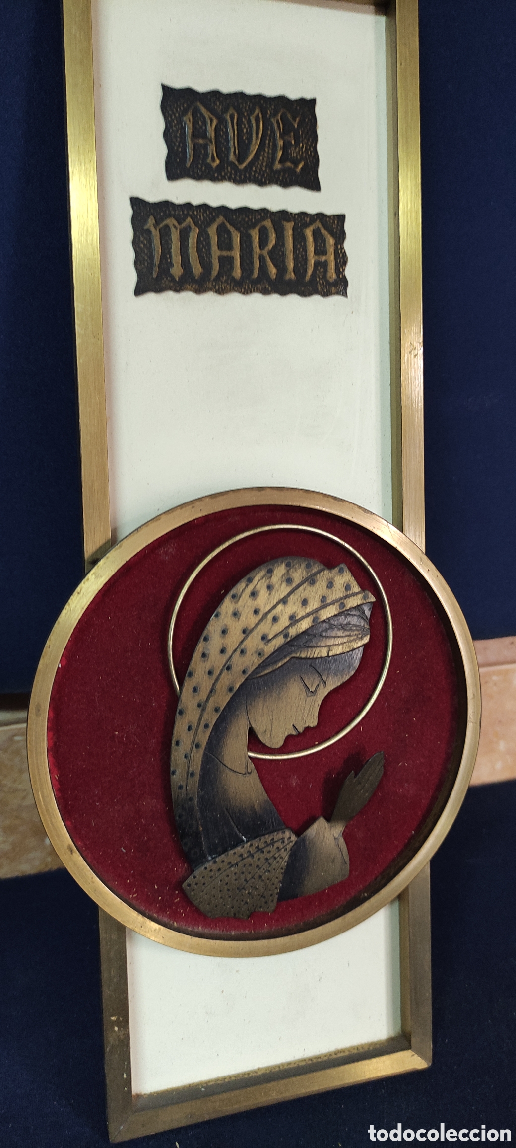 Antig&uuml;edades: Placa decorativa Ave Maria - Foto 4