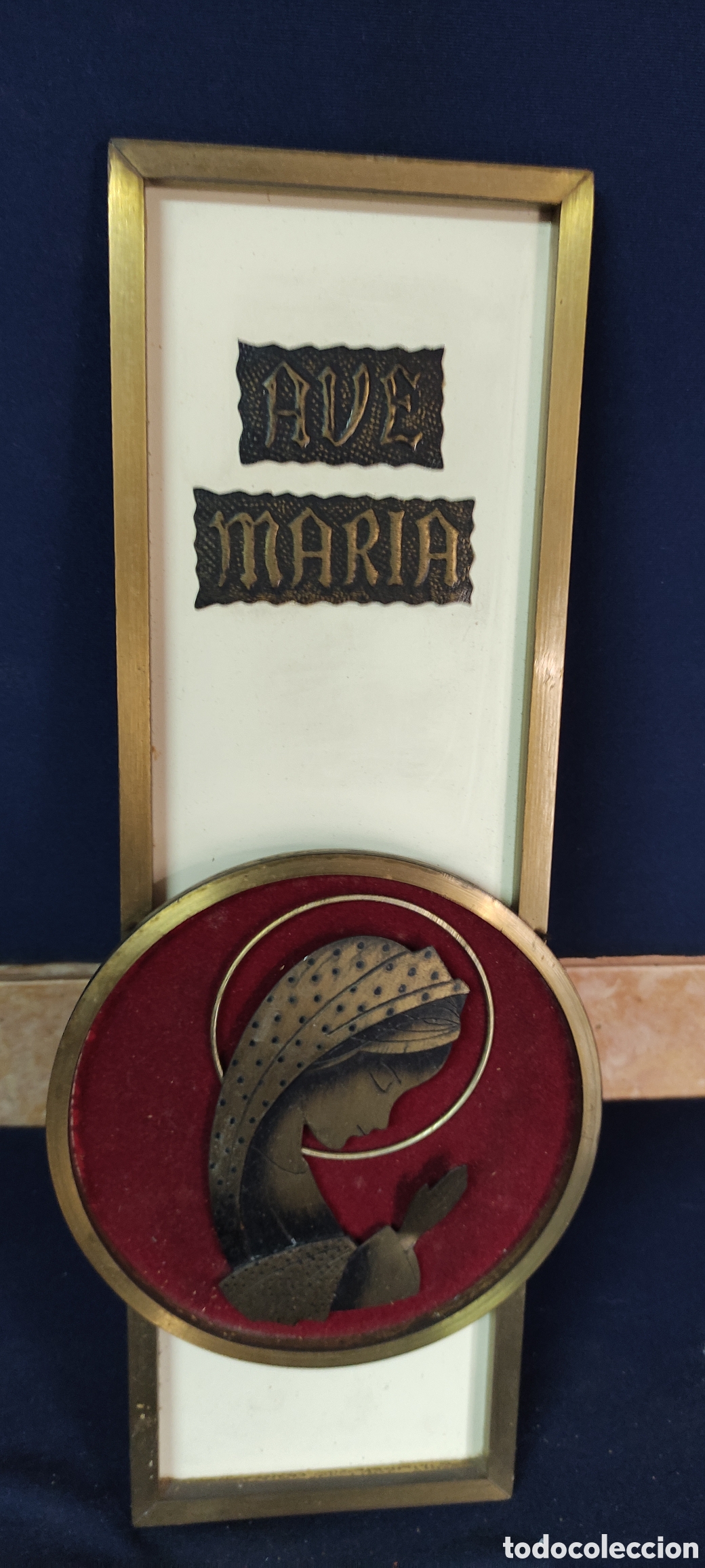 Antig&uuml;edades: Placa decorativa Ave Maria - Foto 6