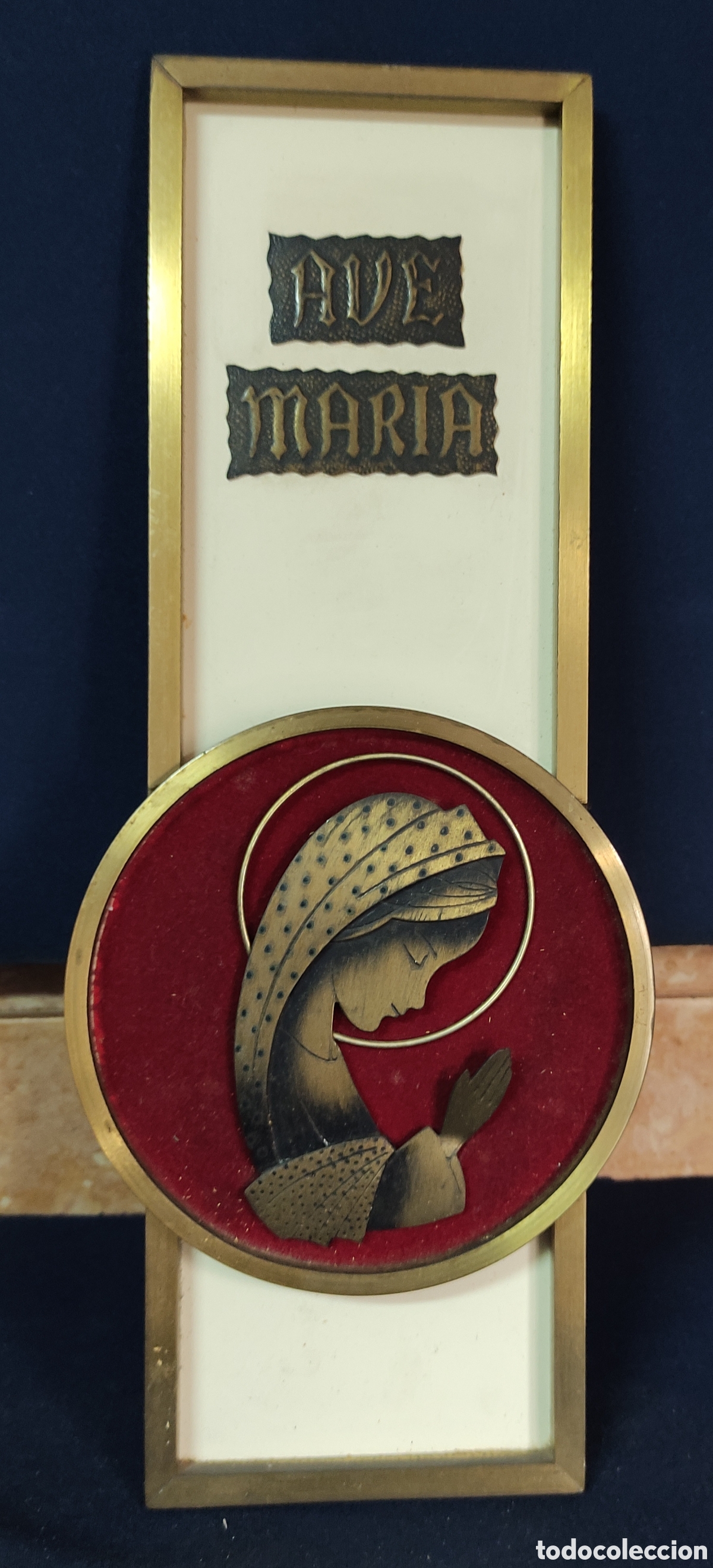 Antig&uuml;edades: Placa decorativa Ave Maria - Foto 1