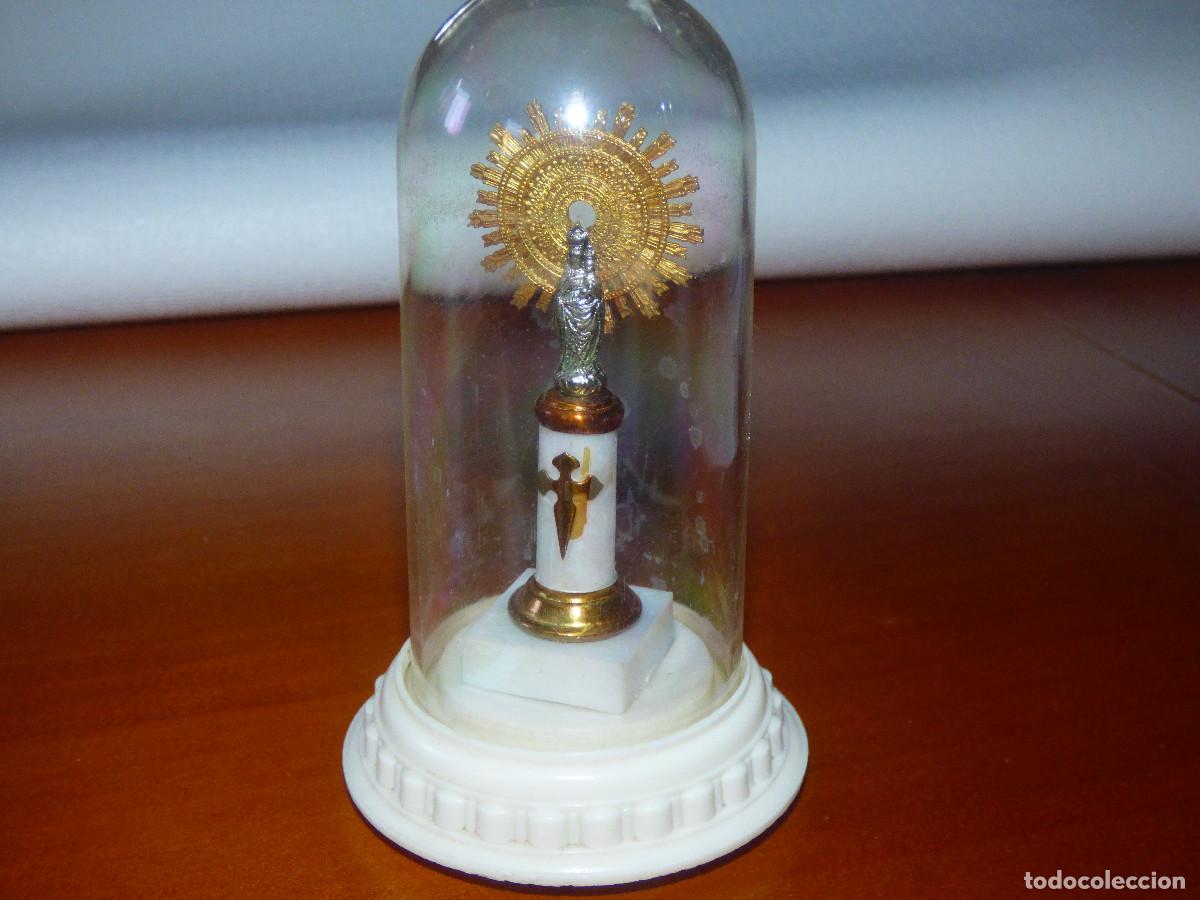 Antig&uuml;edades: Virgen del Pilar,con fanal. - Foto 1