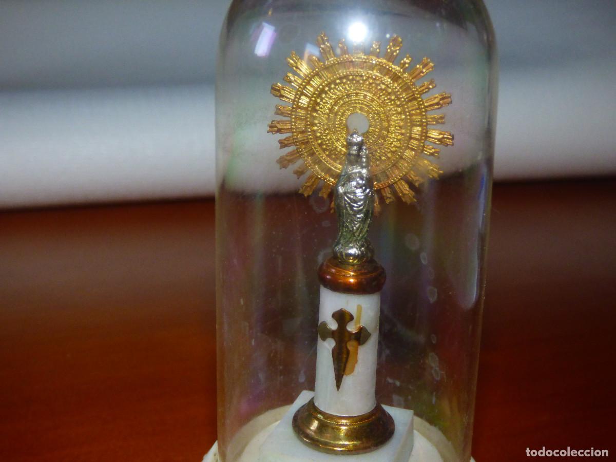Antig&uuml;edades: Virgen del Pilar,con fanal. - Foto 2