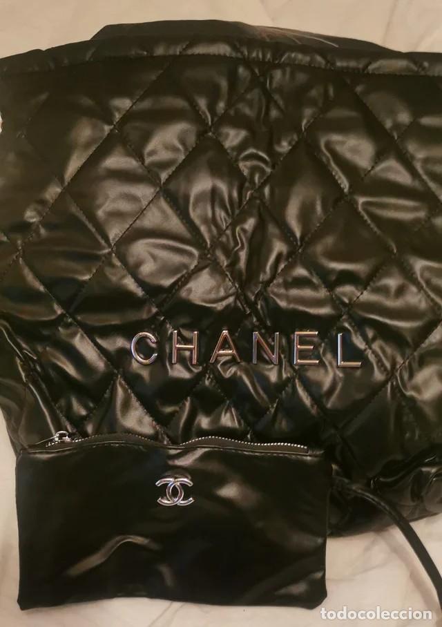 Antig&uuml;edades: Bolso Chanel negro acolchado - Cadena - Foto 2