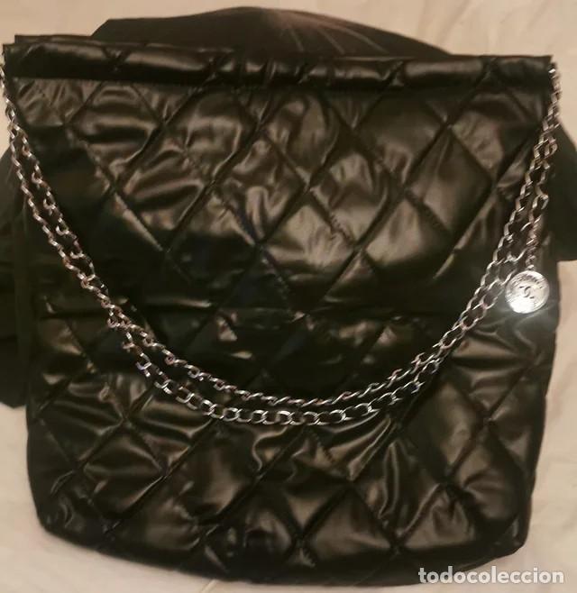 Antig&uuml;edades: Bolso Chanel negro acolchado - Cadena - Foto 4