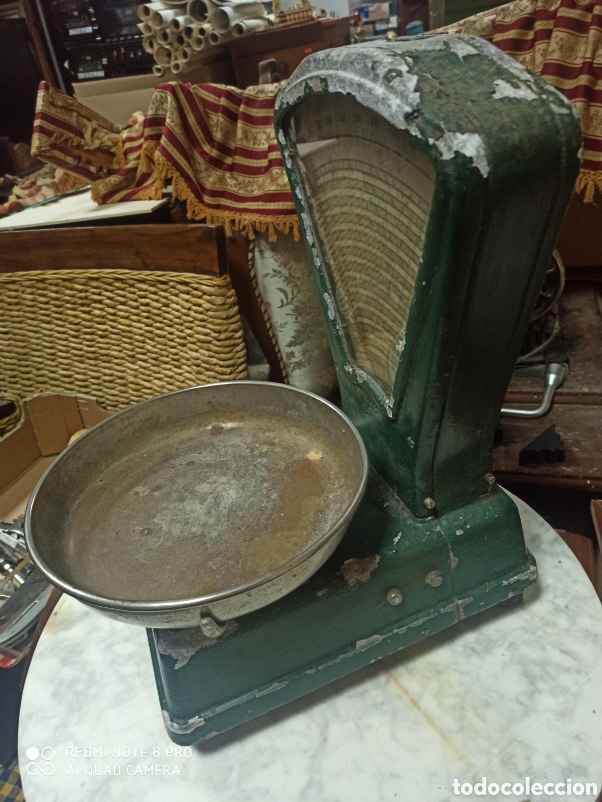 Antig&uuml;edades: B&aacute;scula marca mobba antigua - Foto 2