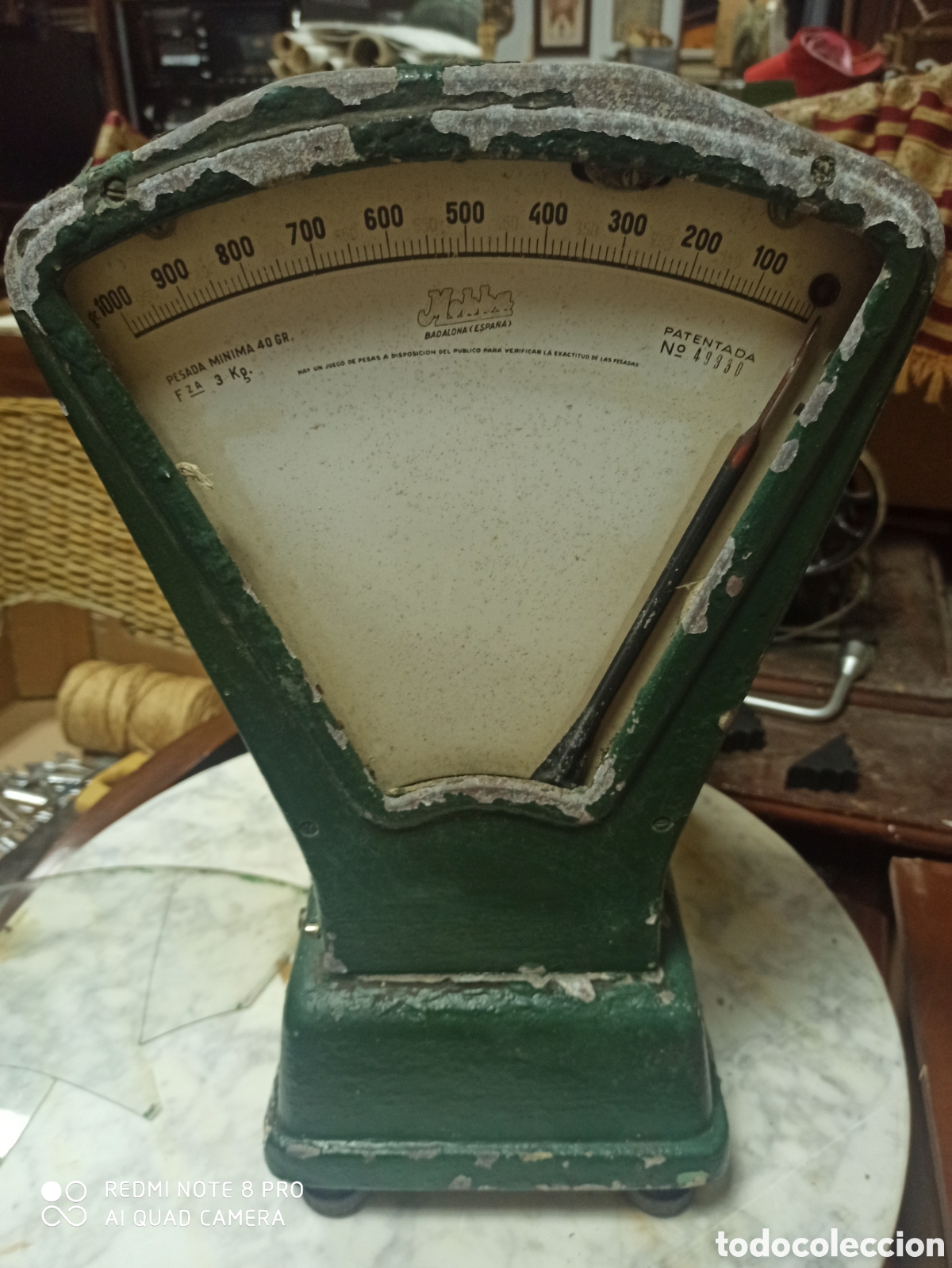 Antig&uuml;edades: B&aacute;scula marca mobba antigua - Foto 3