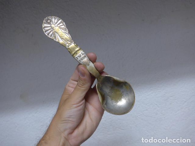 Antig&uuml;edades: Antigua rara cuchara marcada de 1936, muy bonita.