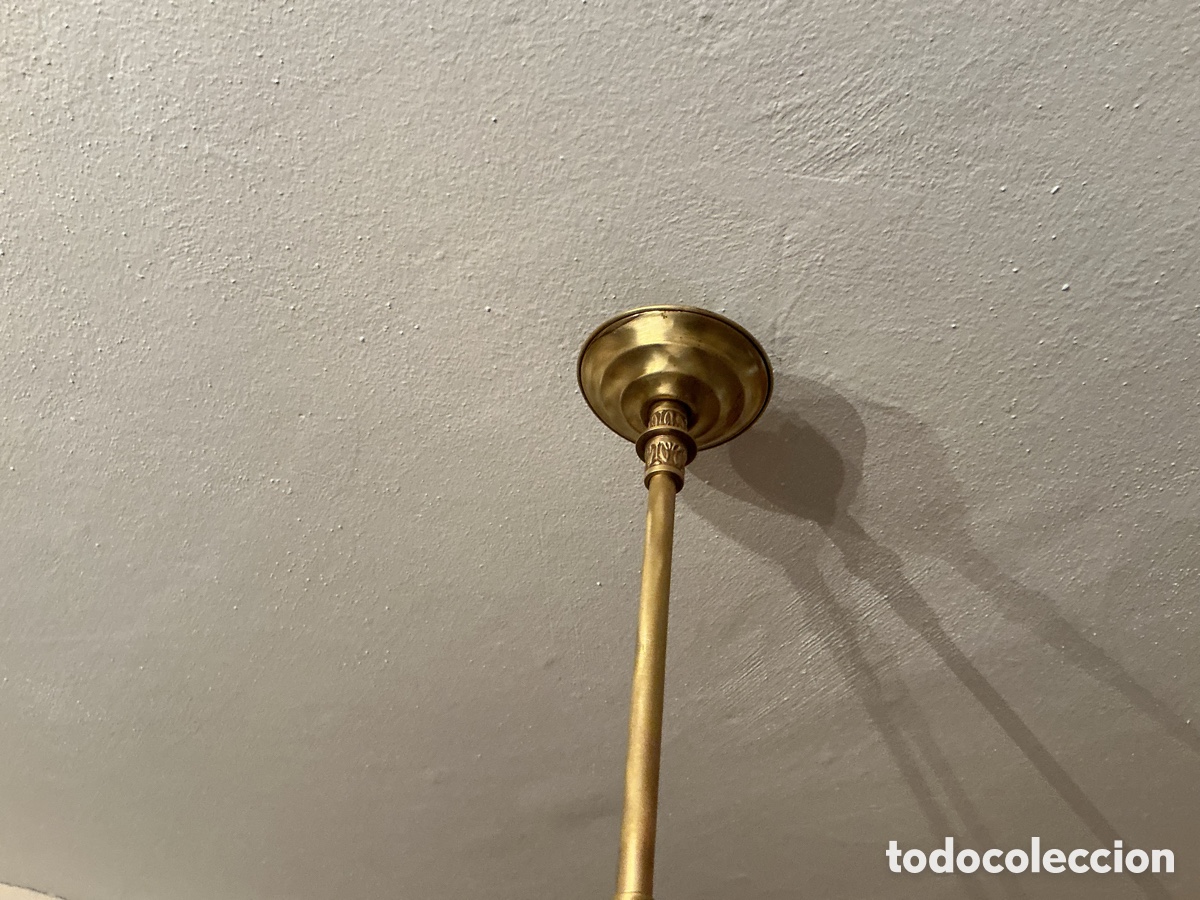 Antig&uuml;edades: Lampara de techo azul - Foto 4