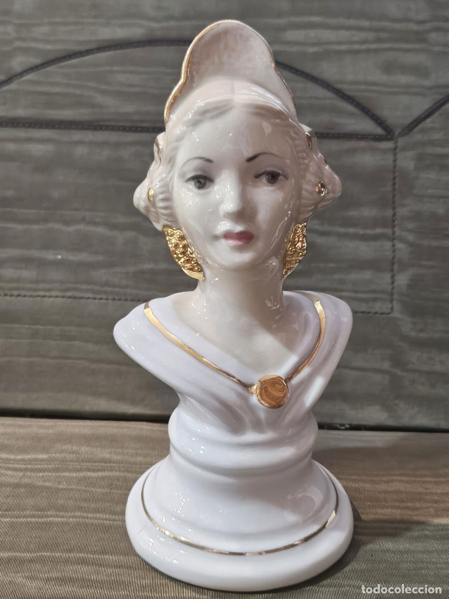 Antig&uuml;edades: busto de porcelana antigua - Foto 1