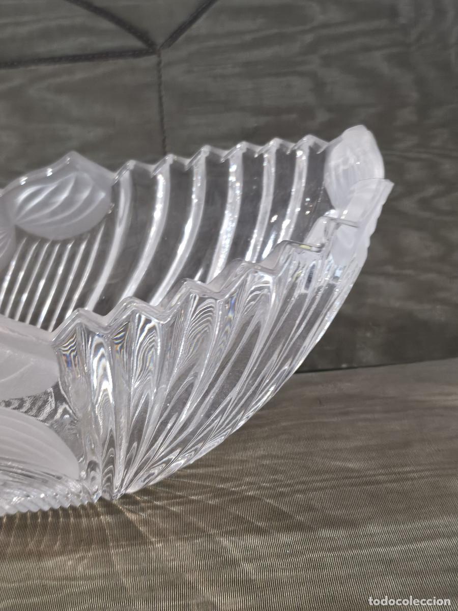 Antig&uuml;edades: cenro de mesa de cristal antiguo - Foto 3