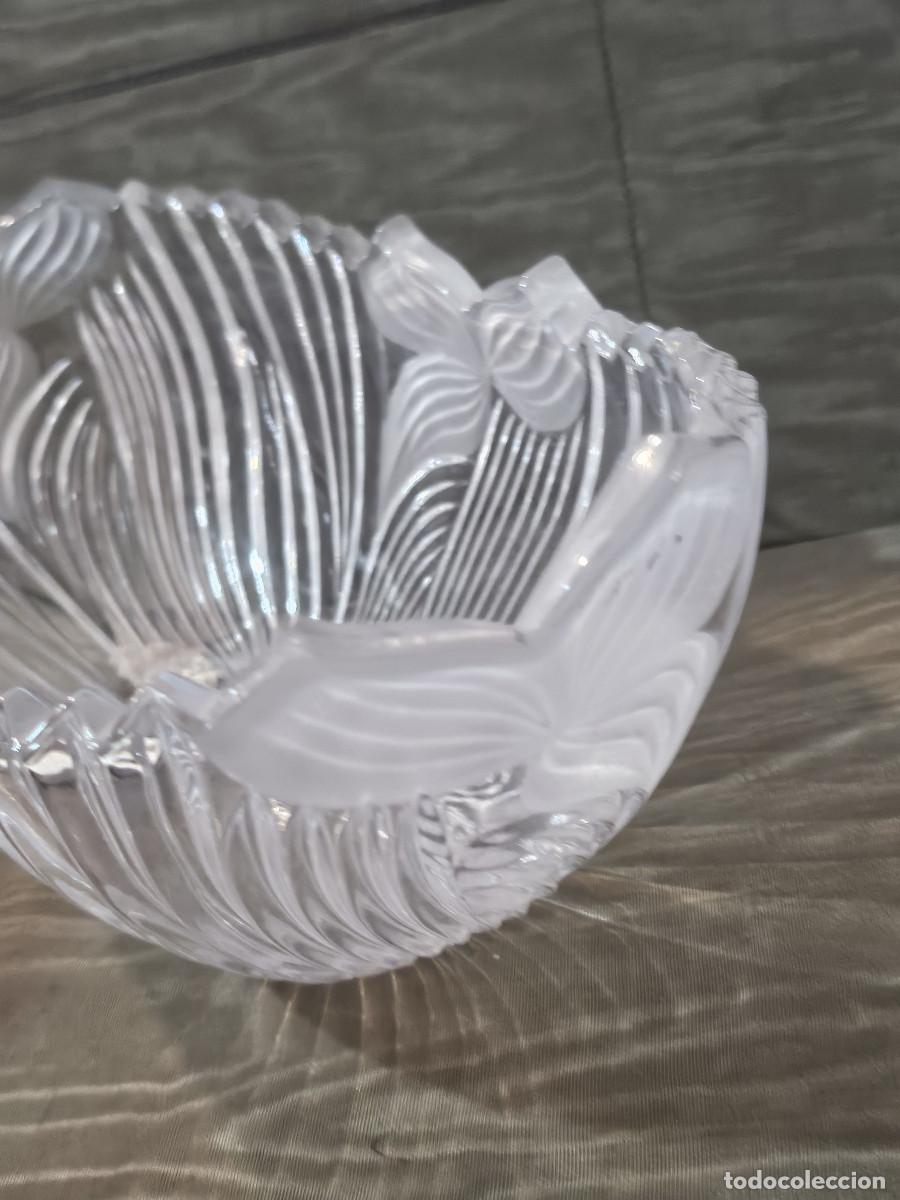 Antig&uuml;edades: cenro de mesa de cristal antiguo - Foto 4