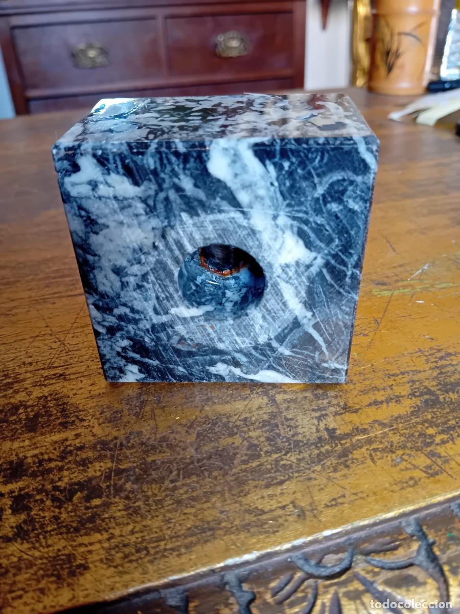 Antig&uuml;edades: Peana de m&aacute;rmol veteado decada de los 70. - Foto 6