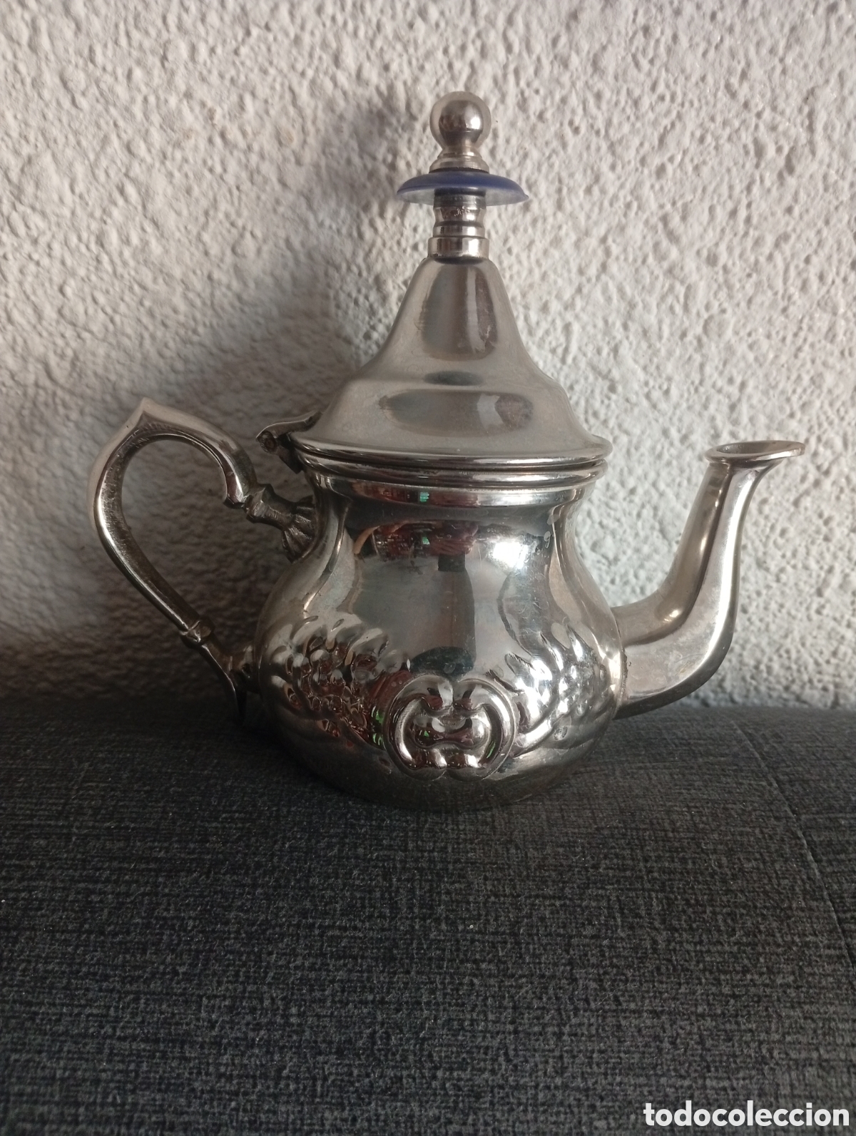 Antig&uuml;edades: TETERA ANTIGUA ARABE FATIMA PLATEADA - Foto 2