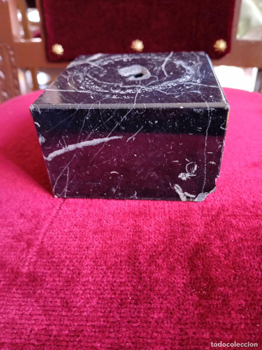 Antig&uuml;edades: Peana de m&aacute;rmol negro veteada - Foto 4