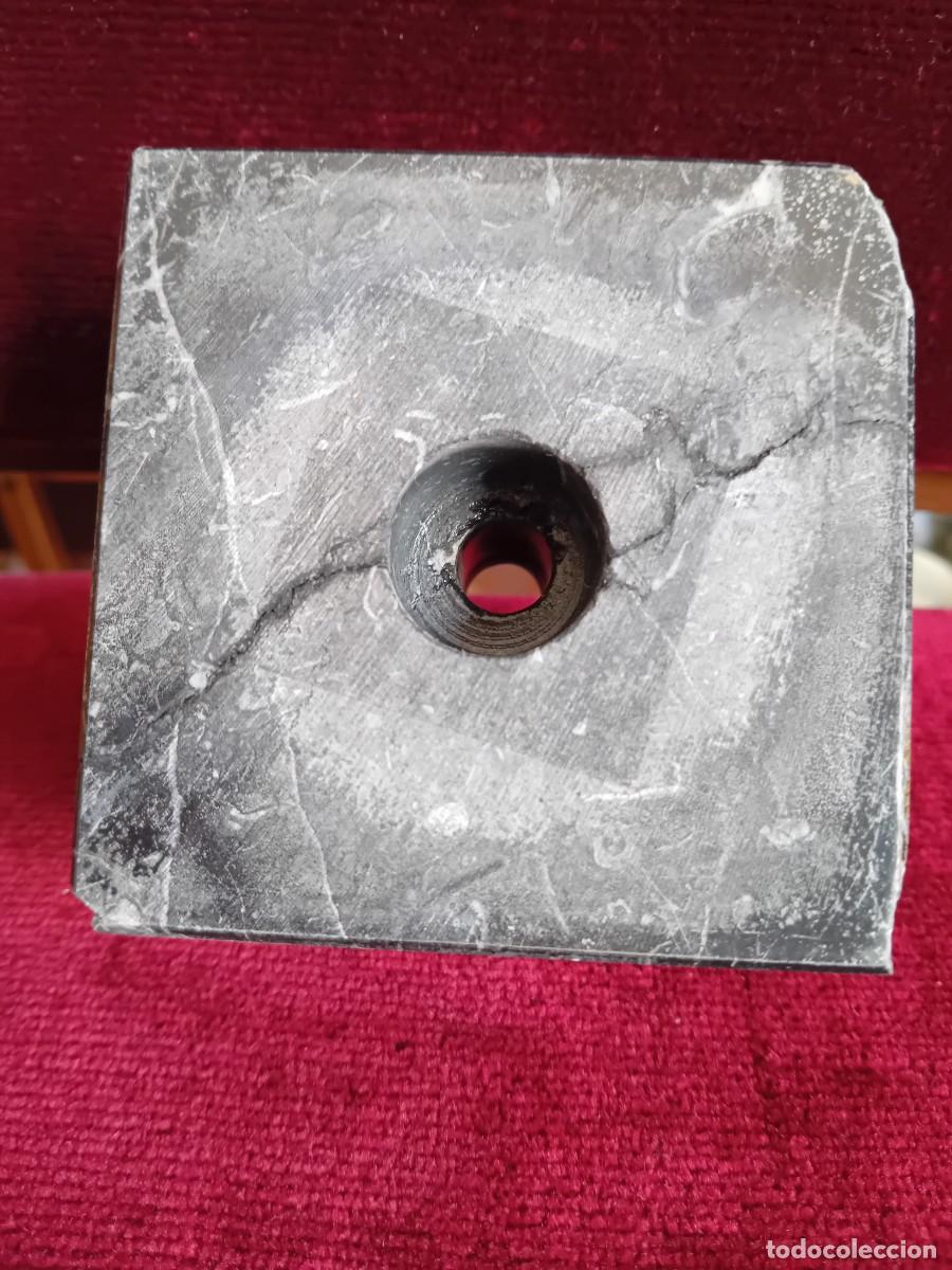 Antig&uuml;edades: Peana de m&aacute;rmol negro veteada - Foto 6