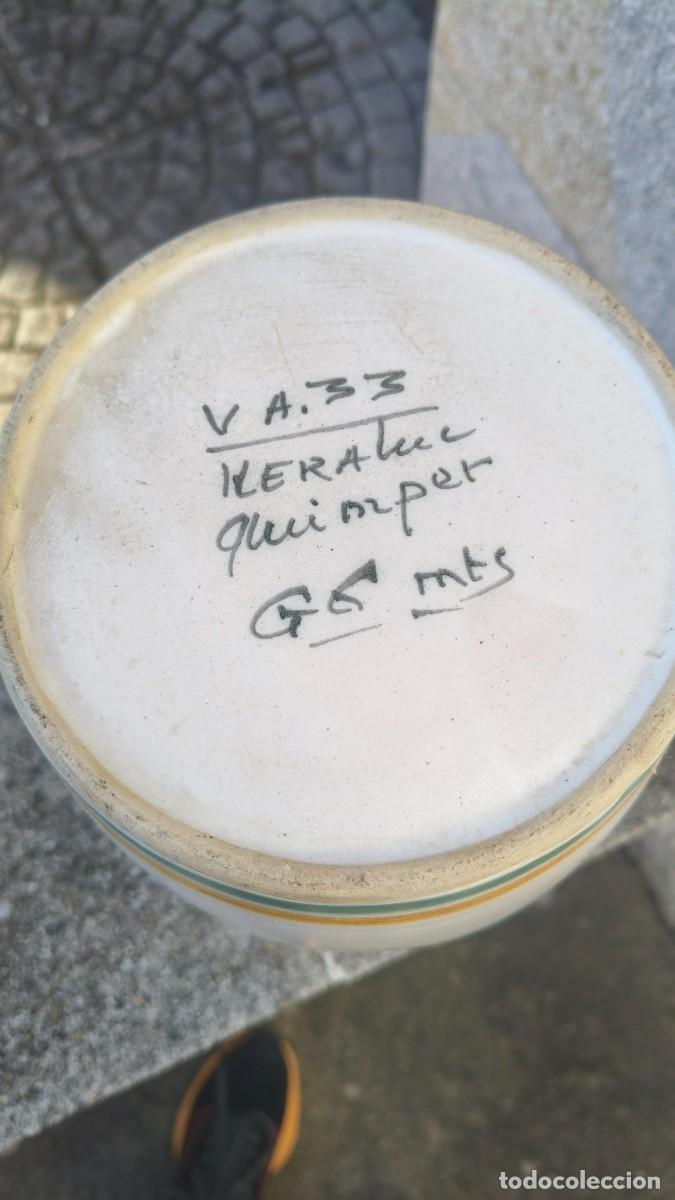 Antig&uuml;edades: C&eacute;ramique sign&eacute;e haute qualit&eacute; Quimper - Foto 5