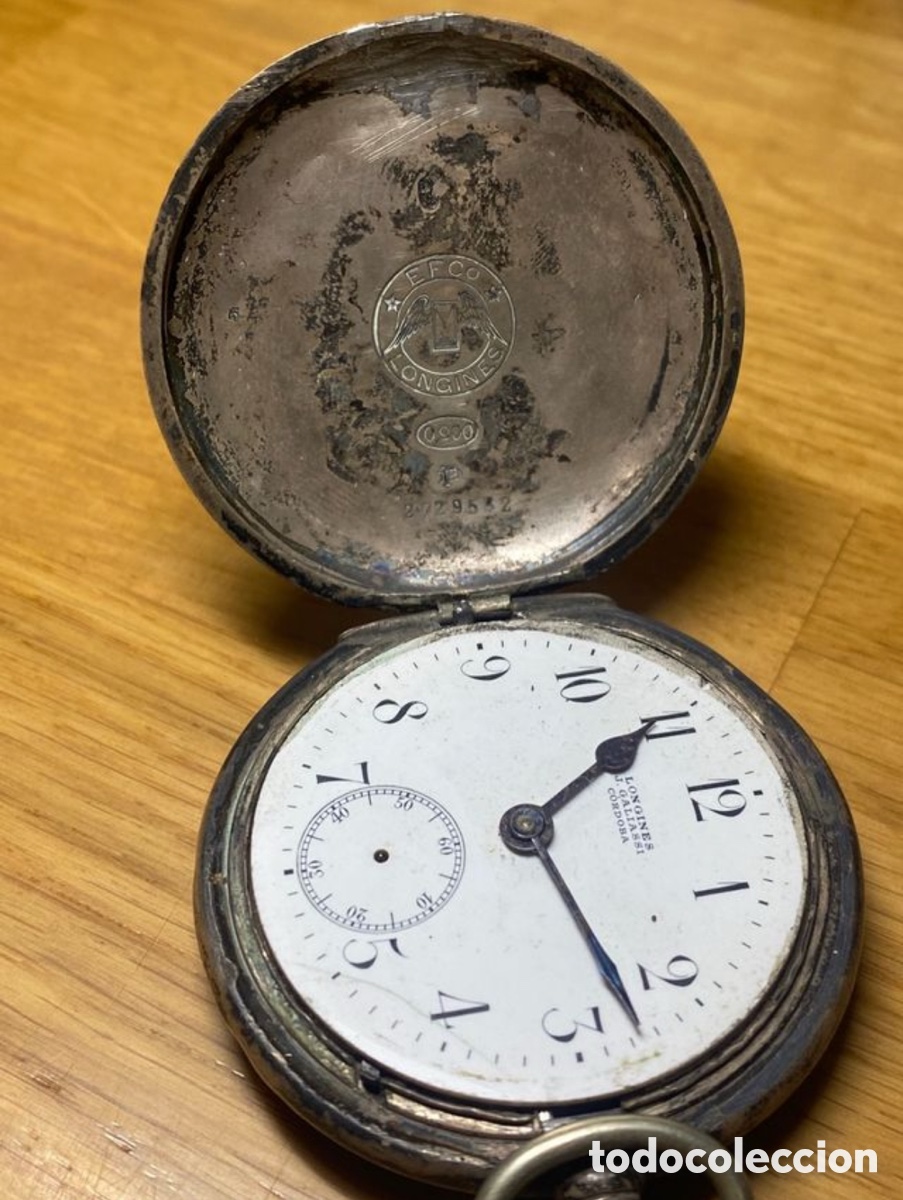 Antig&uuml;edades: Reloj Longines de plata - Foto 1