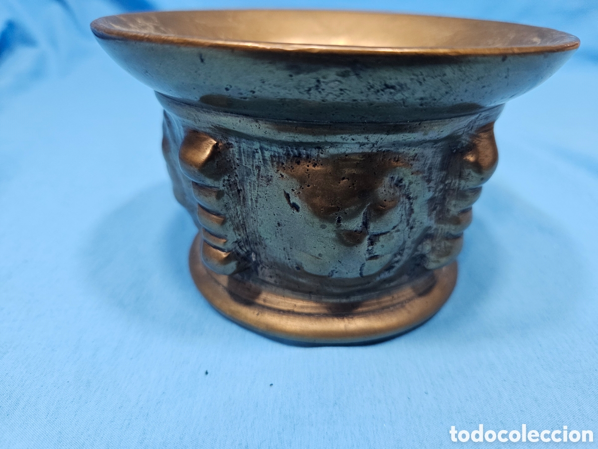 Antig&uuml;edades: MORTERO, ALMIREZ DE BRONCE CON LA MAZA - Foto 4