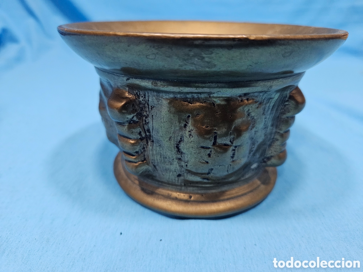 Antig&uuml;edades: MORTERO, ALMIREZ DE BRONCE CON LA MAZA - Foto 5