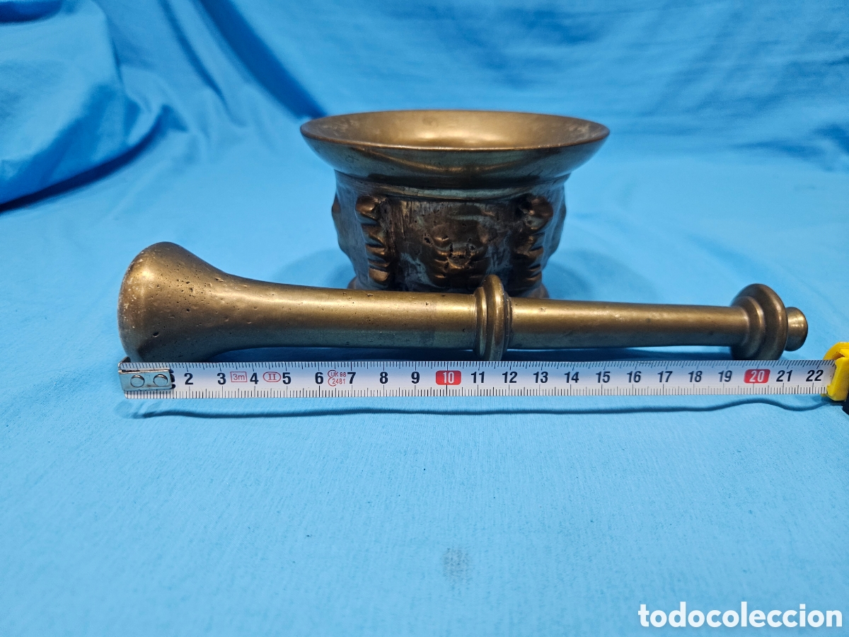 Antig&uuml;edades: MORTERO, ALMIREZ DE BRONCE CON LA MAZA - Foto 7