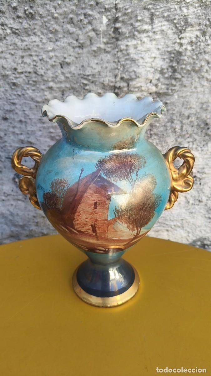 Antig&uuml;edades: Vase fa&iuml;ence italienne 1940 - Foto 1