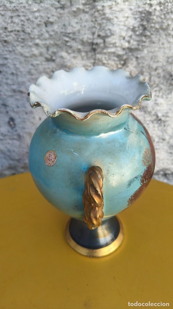Antig&uuml;edades: Vase fa&iuml;ence italienne 1940 - Foto 2